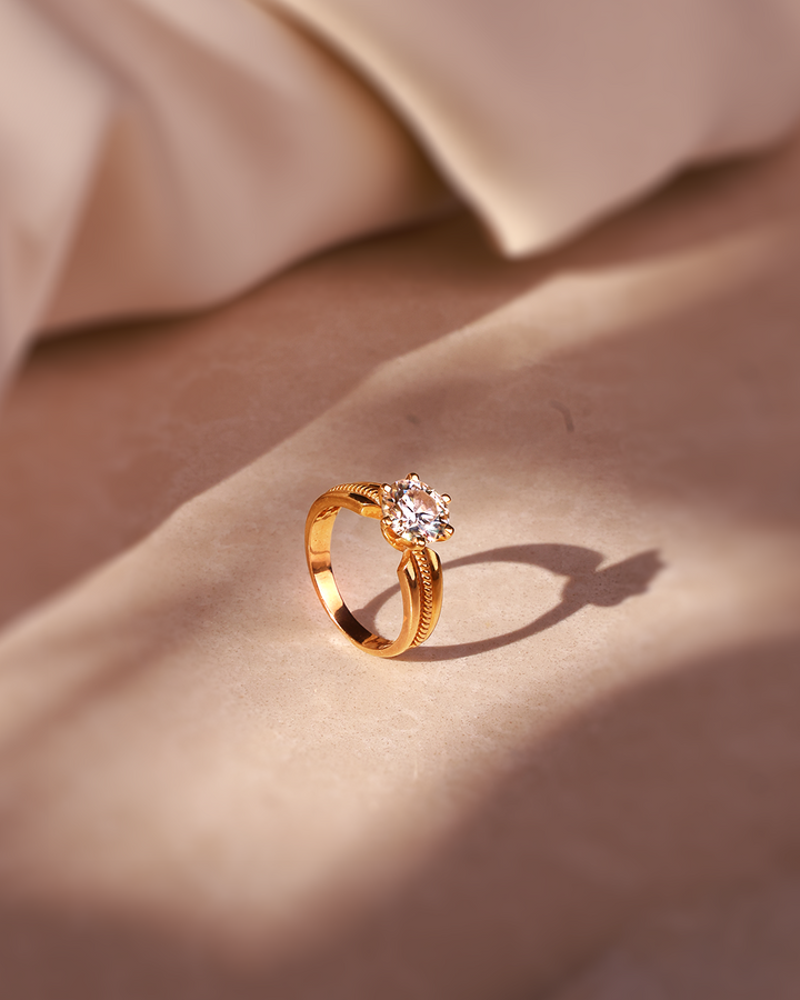 Ethereal Solitaire Ring